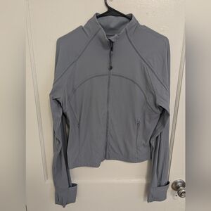 Lululemon Cropped Define Jacket *Ribbed Nulu - Chambray